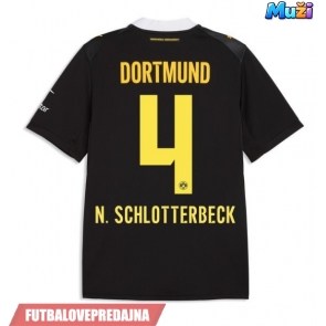 Lacne Muži Futbalové dres Borussia Dortmund Nico Schlotterbeck #4 2026-27 Krátky Rukáv - Preč